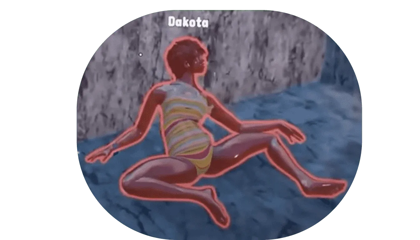 A memorial photo for Dakota
